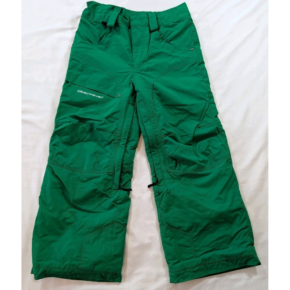 Obermeyer Snow Pants Youth 8 Green Good EWS Ski‎ Snowboard Juniors